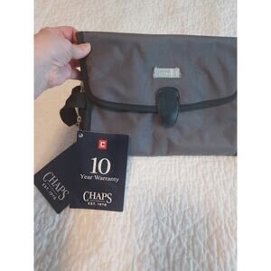 NEW Chaps Mens toiletry bag Hanging NEW with tags Zippered sections Polo GIFT